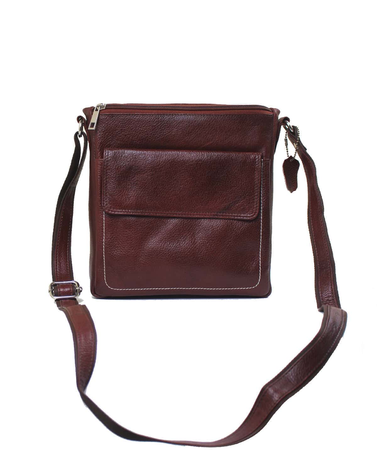 Leather Bag Cross Body Shoulder Messanger handbag with multiple Pocket for Document Purse Tablet and iPad