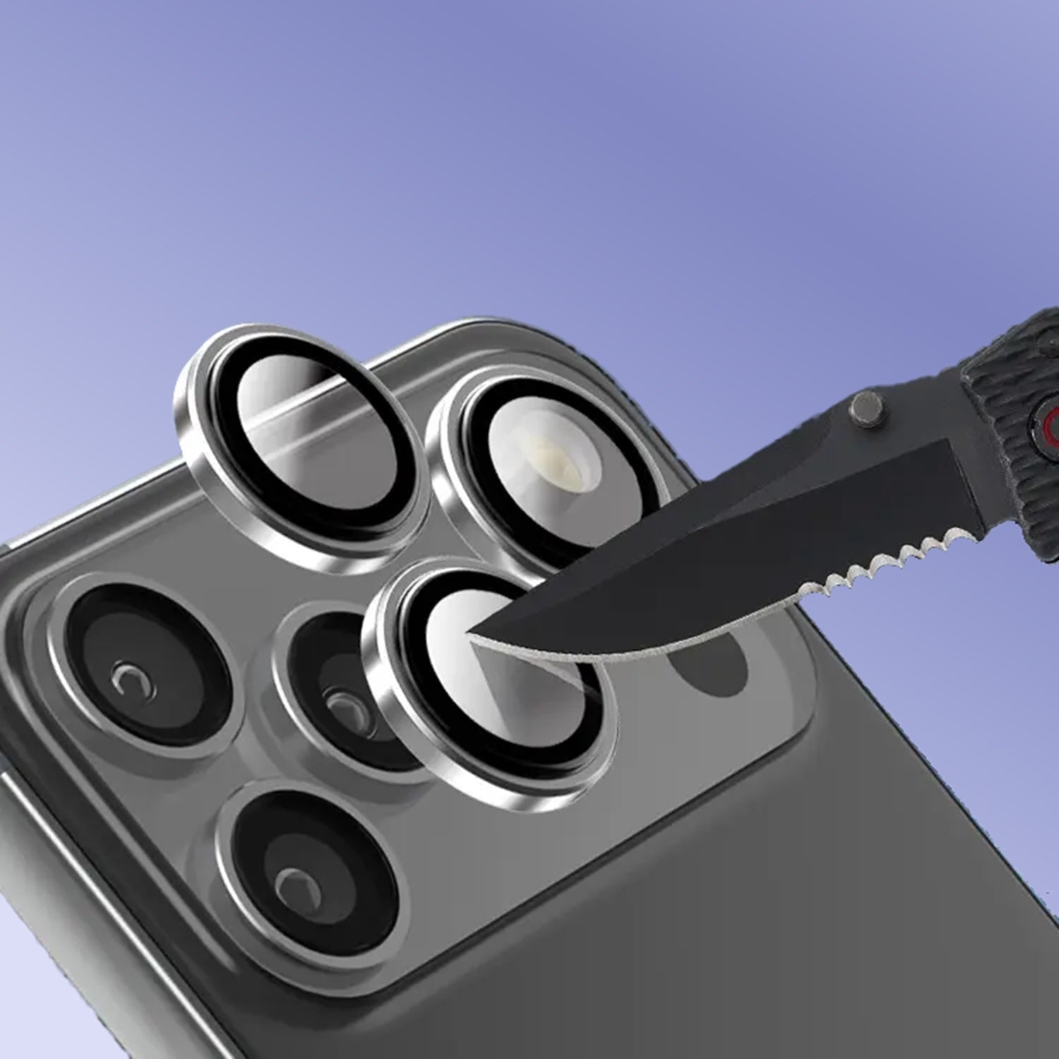 Max & Max iPhone 17 Pro /17 Pro Max Camera lens Protector - Blue