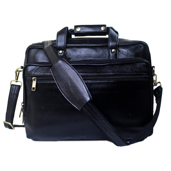 Genuine Real Leather Laptop Bag 16 inches Briefcase Men/Women Handmade Messenger Adjustable Shoulder Bag for Business Office Travel