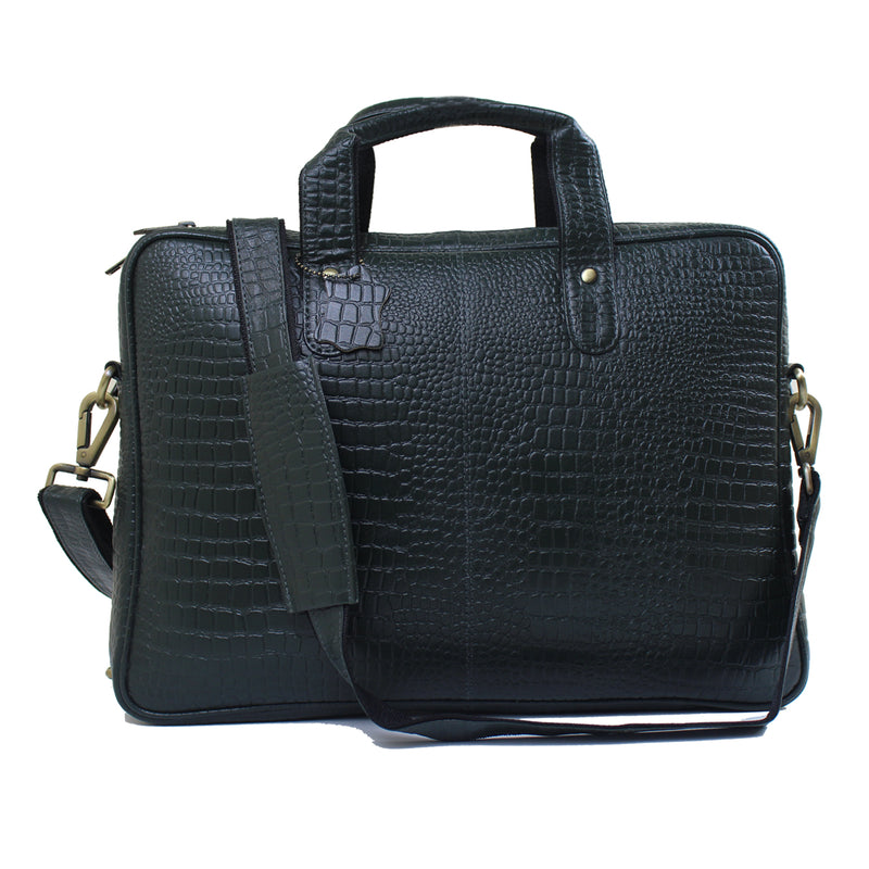 Genuine Real Leather Laptop Bag 16 inches Briefcase Men/Women Handmade Messenger Adjustable Shoulder Bag for Business Office Travel