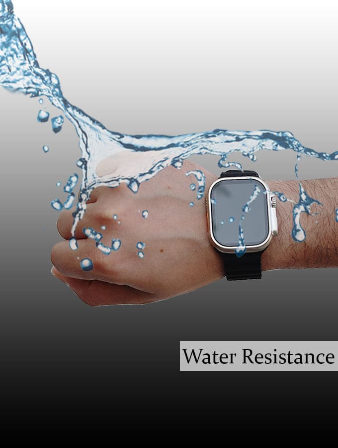 Ultra Smart Watch Wireless Charging 49mm Full HD Screen Water Resistant Sport Mode Heart Rate Sleep Quality Monitor Compatible with Android and Apple Devices