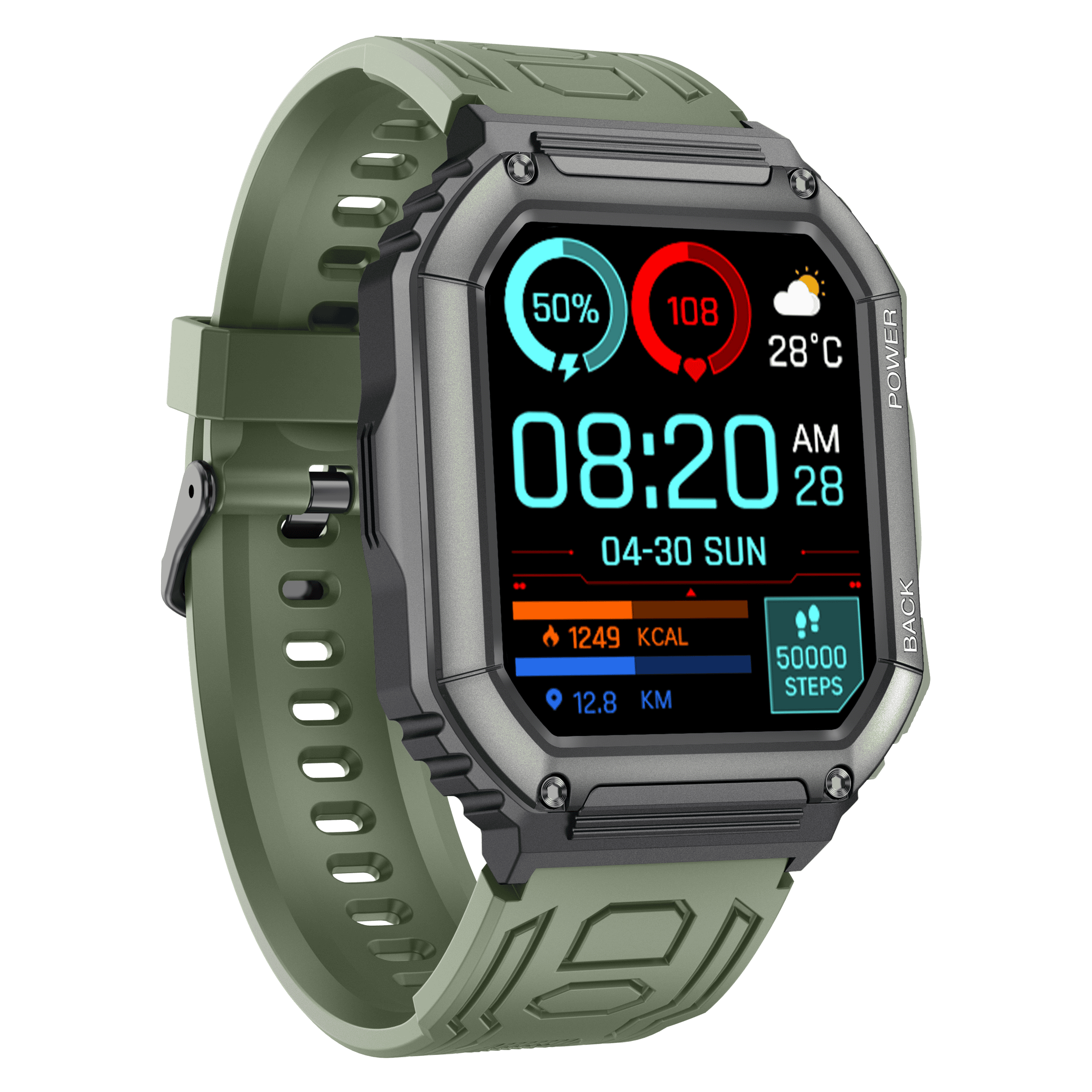 Smart Watch for Men and Women Adventure for Android and IOS iPhone, Answer/Make Calls water resistant