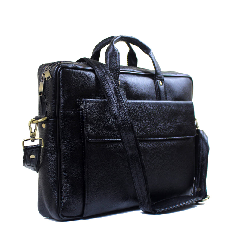 Genuine Real Leather Laptop Bag 16 inches Briefcase Men/Women Handmade Messenger Adjustable Shoulder Bag for Business Office Travel