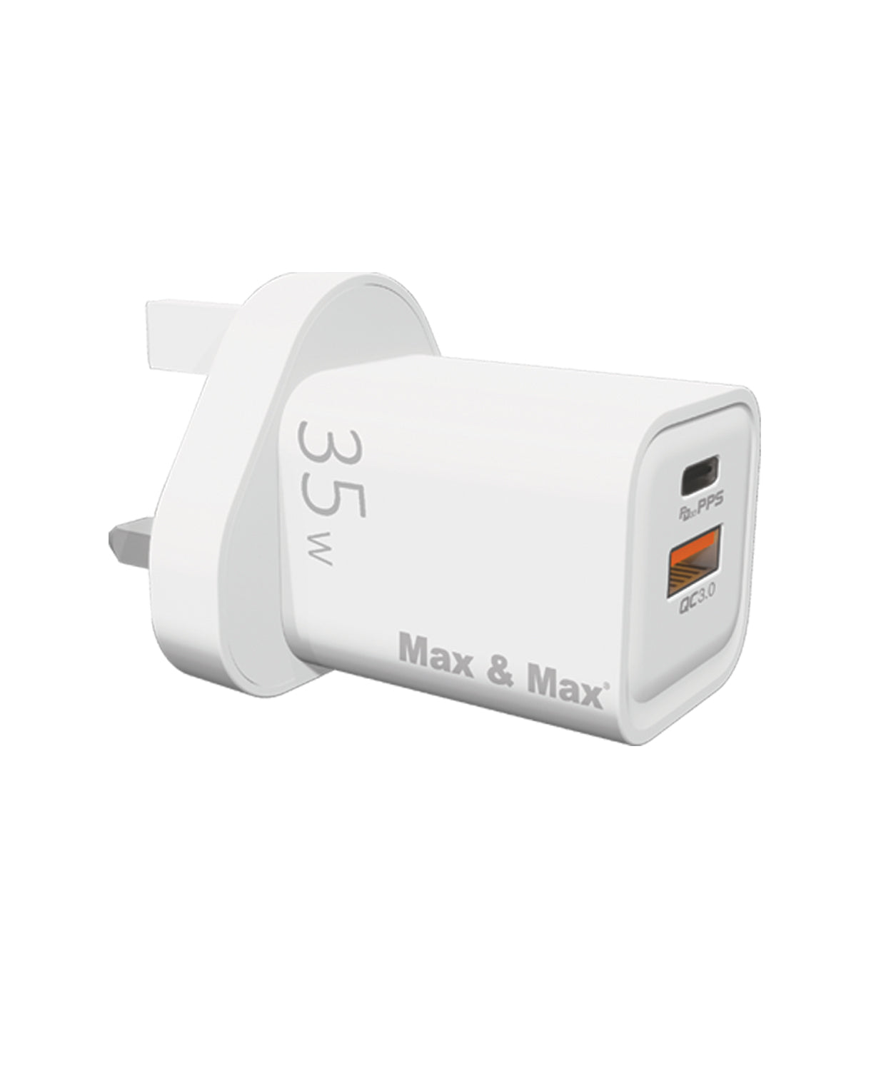 35W Dual Ports USB, Type C GaN Series Fast Power Adapter Charger compatible with iPhone 15/14/13/12/11 Pro Max Plus, Samsung, Android iPad