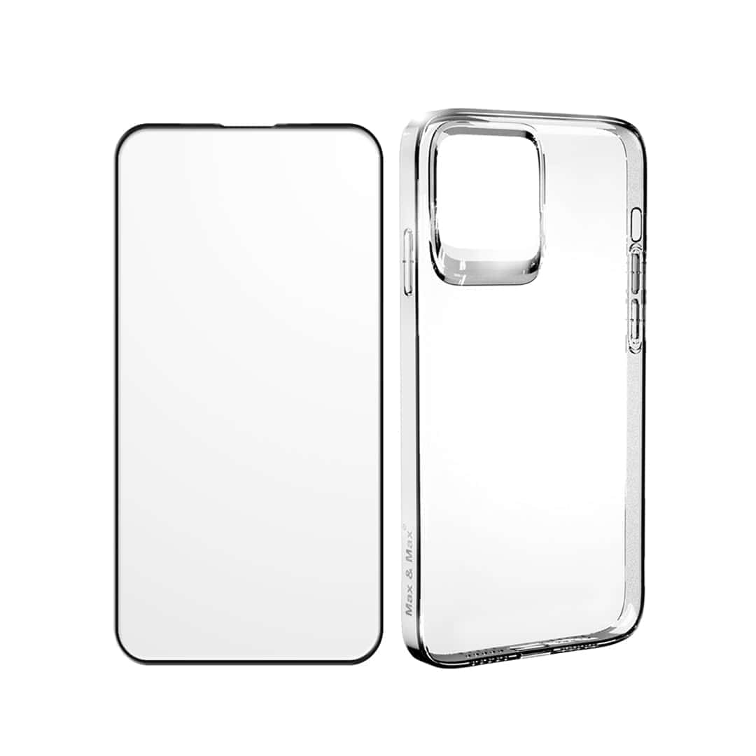 iPhone 14 Plus Tempered Glass + Case Bundle
