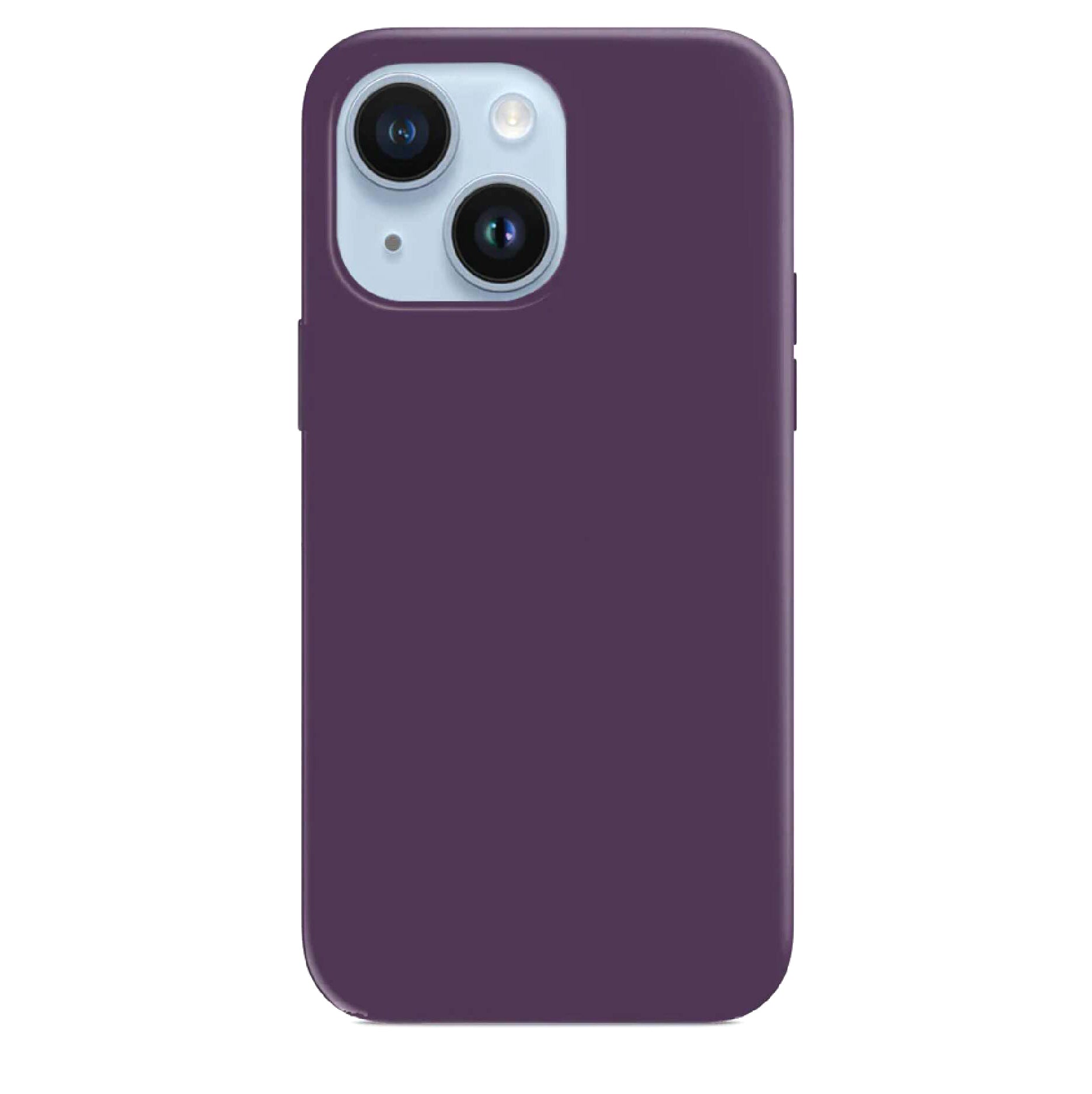 iPhone 14 Ultimate Protection Purple Silicone Case with MagSafe Shock Absorption Anti Shockproof Ultra-Thin Case Protect Full Coverage Lens