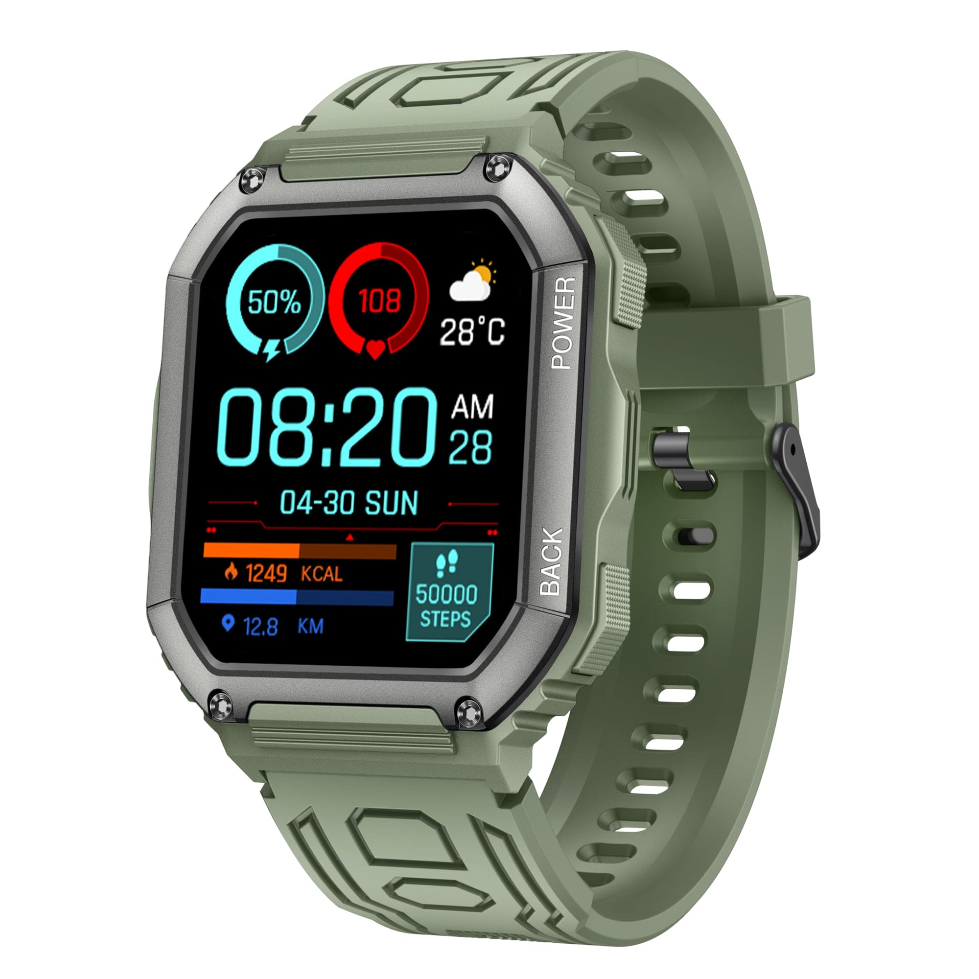 Smart Watch for Men and Women Adventure for Android and IOS iPhone, Answer/Make Calls water resistant