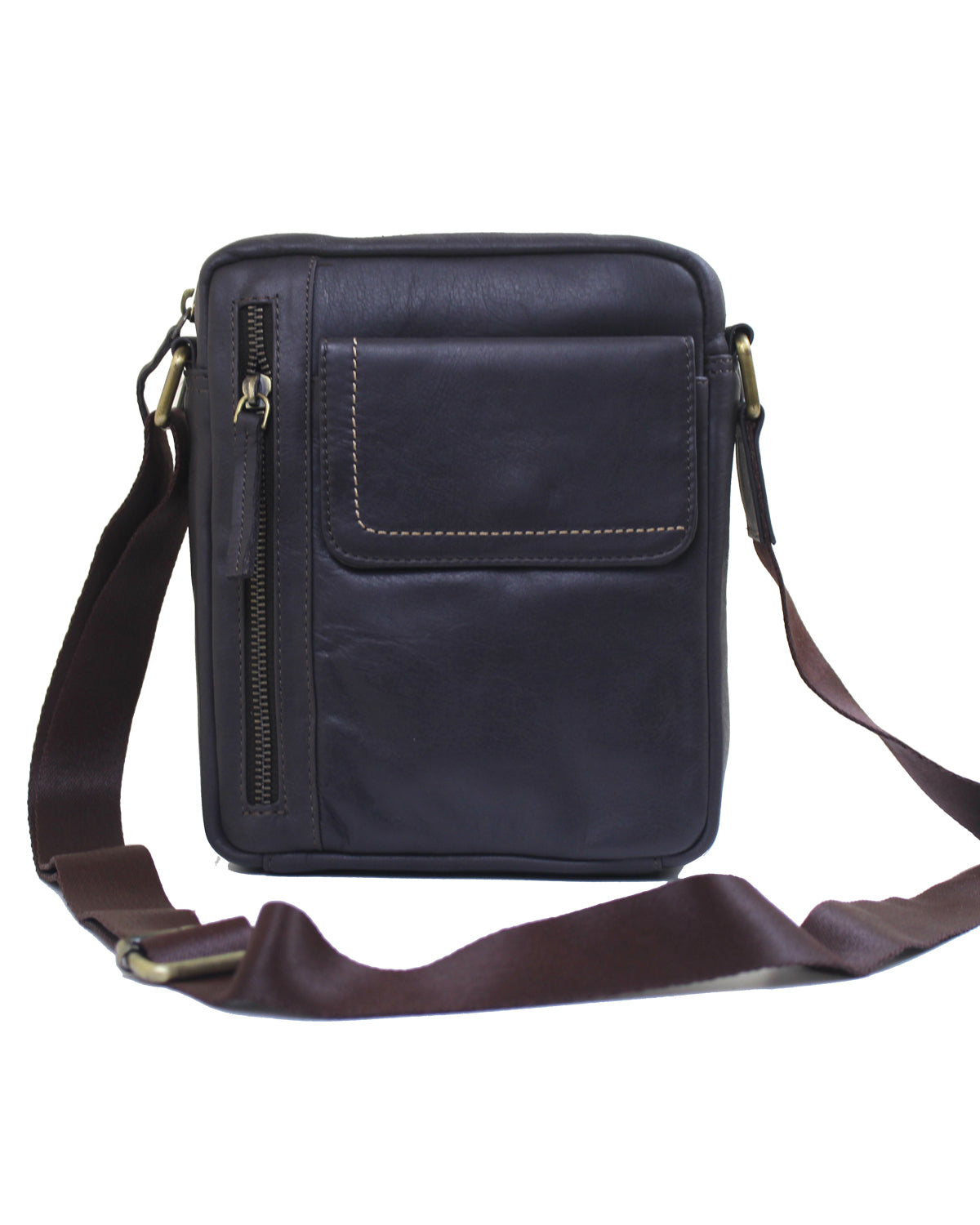 Leather Bag Cross Body Shoulder Messanger handbag with multiple Pocket for Document Purse Tablet and iPad