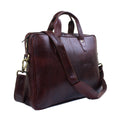 Genuine Real Leather Laptop Bag 16 inches Briefcase Men/Women Handmade Messenger Adjustable Shoulder Bag for Business Office Travel