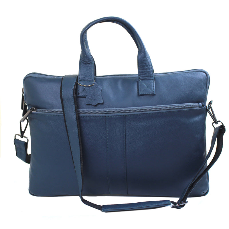 Genuine Real Leather Laptop Bag 16 inches Briefcase Men/Women Handmade Messenger Adjustable Shoulder Bag for Business Office Travel