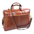 Genuine Real Leather Laptop Bag 16 inches Briefcase Men/Women Handmade Messenger Adjustable Shoulder Bag for Business Office Travel