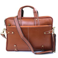 Genuine Real Leather Laptop Bag 16 inches Briefcase Men/Women Handmade Messenger Adjustable Shoulder Bag for Business Office Travel