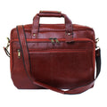 Genuine Real Leather Laptop Bag 16 inches Briefcase Men/Women Handmade Messenger Adjustable Shoulder Bag for Business Office Travel