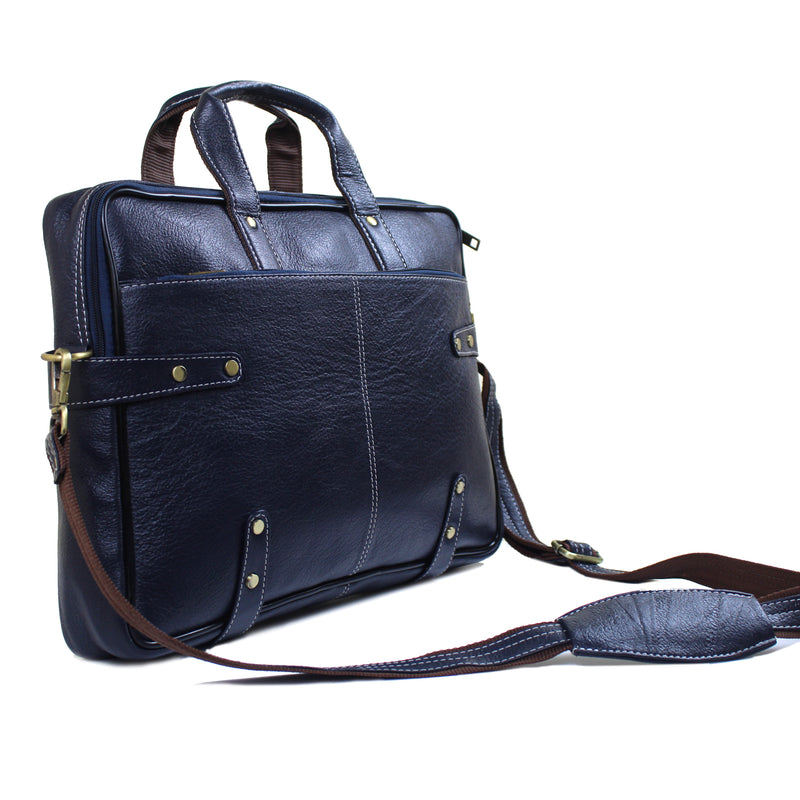 Genuine Real Leather Laptop Bag 16 inches Briefcase Men/Women Handmade Messenger Adjustable Shoulder Bag for Business Office Travel