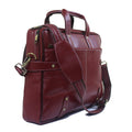 Genuine Real Leather Laptop Bag 16 inches Briefcase Men/Women Handmade Messenger Adjustable Shoulder Bag for Business Office Travel