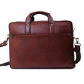 Genuine Real Leather Laptop Bag 16 inches Briefcase Men/Women Handmade Messenger Adjustable Shoulder Bag for Business Office Travel