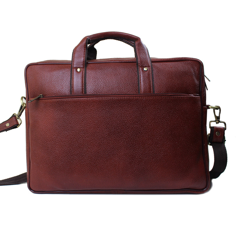 Genuine Real Leather Laptop Bag 16 inches Briefcase Men/Women Handmade Messenger Adjustable Shoulder Bag for Business Office Travel