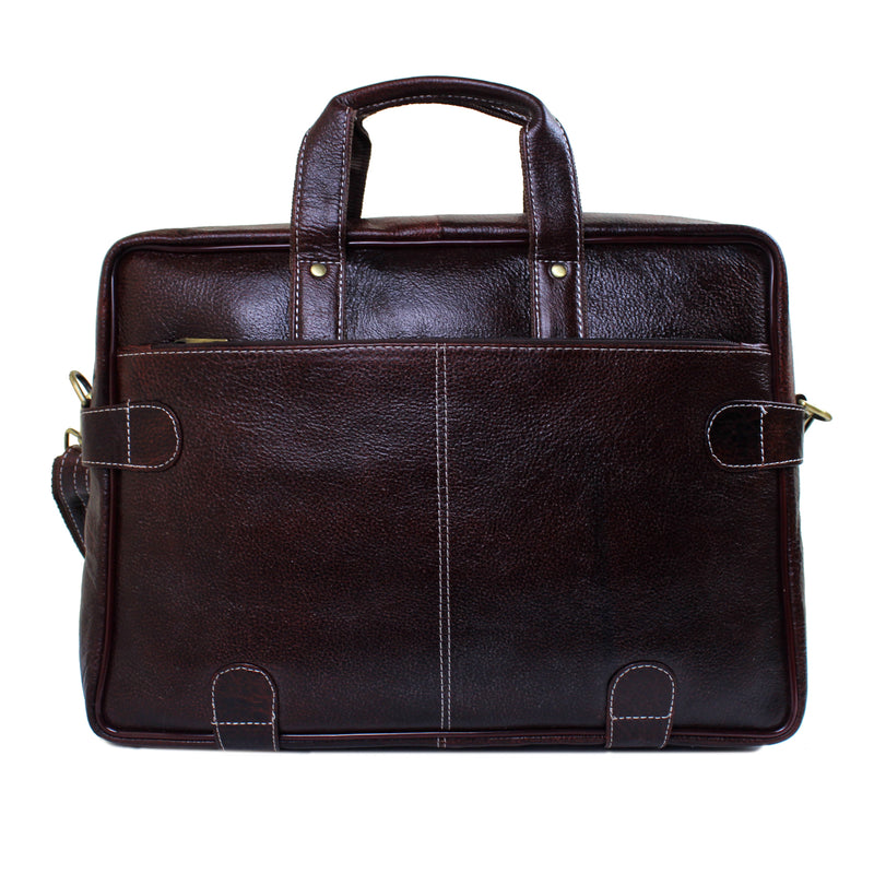 Genuine Real Leather Laptop Bag 16 inches Briefcase Men/Women Handmade Messenger Adjustable Shoulder Bag for Business Office Travel