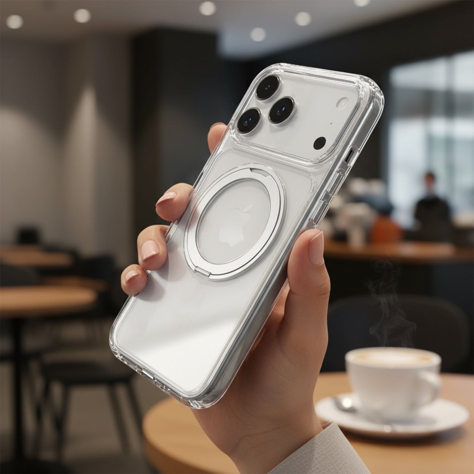 Max & Max iPhone 17 Pro Max 360 Rotating Clear Case with Magsafe