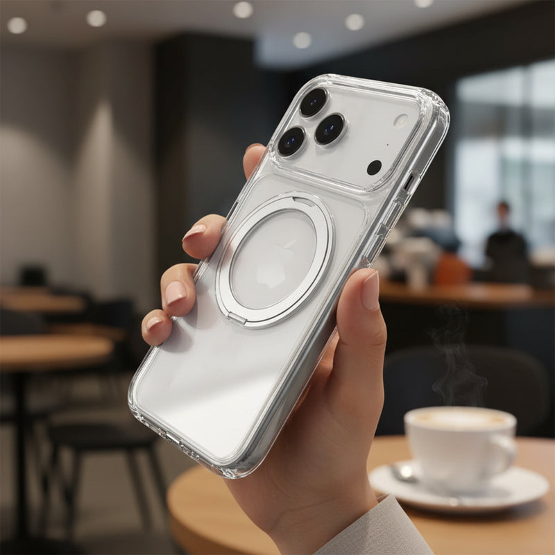 Max & Max iPhone 17 Pro Max 360 Rotating Clear Case with Magsafe