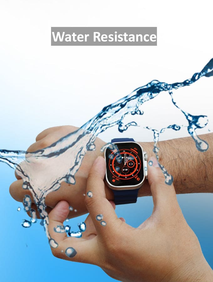 Ultra Smart Watch Wireless Charging 49mm Full HD Screen Water Resistant Sport Mode Heart Rate Sleep Quality Monitor Compatible with Android and Apple Devices