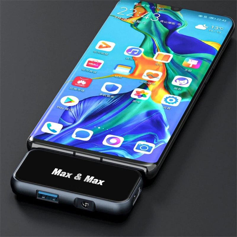 Mobile Type C hub for usb and handfree