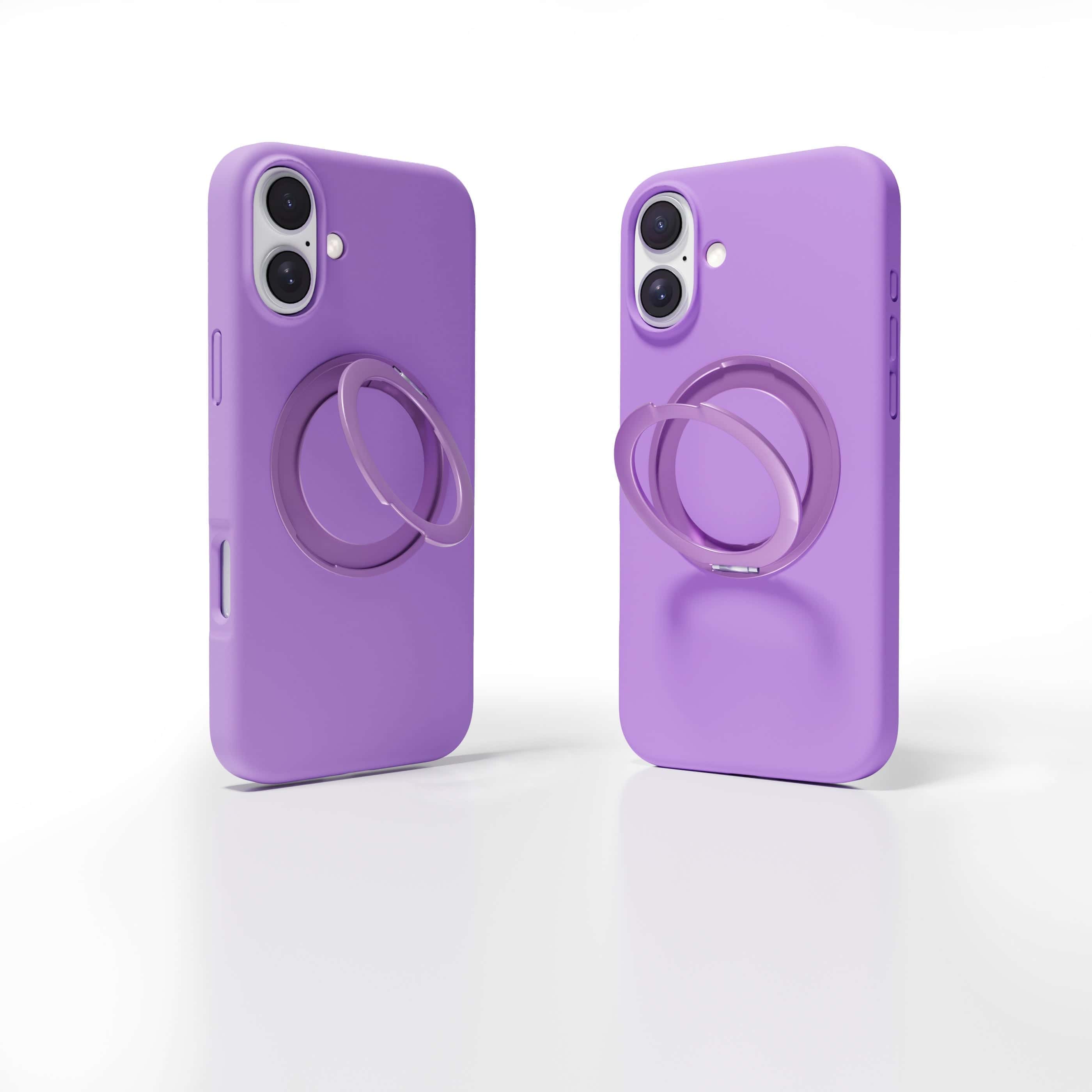Max & Max iPhone 16 360 Rotating liquid Silicone Case with Magsafe - Pink