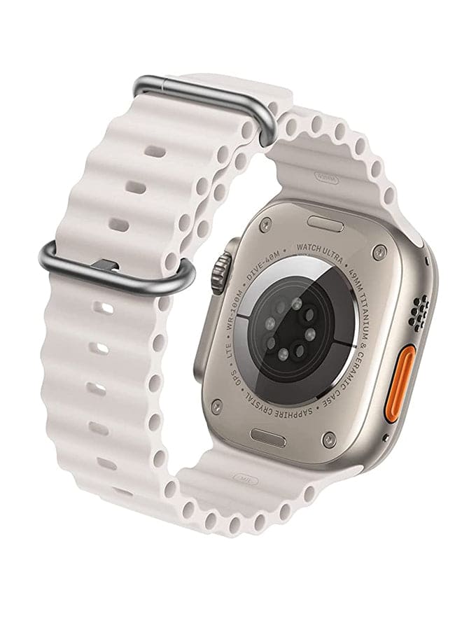 Ultra Smart Watch Wireless Charging 49mm Full HD Screen Water Resistant Sport Mode Heart Rate Sleep Quality Monitor Compatible with Android and Apple Devices