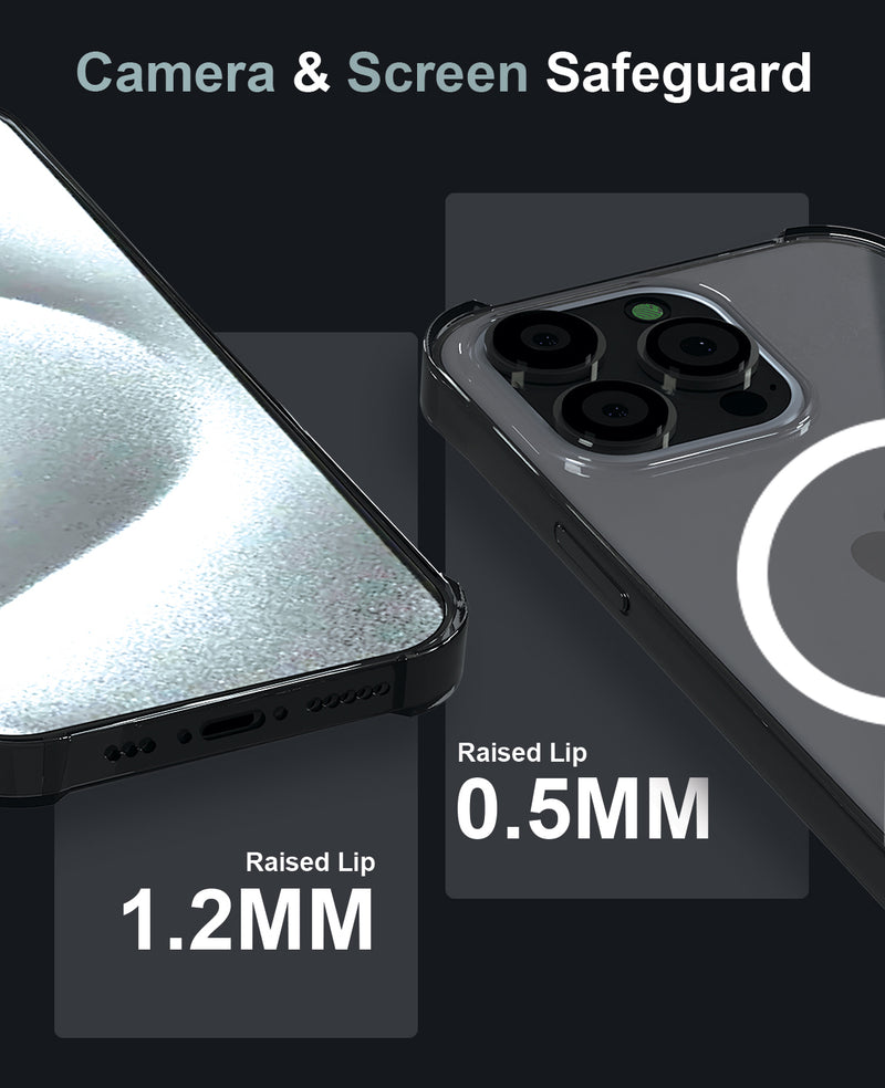 iPhone 15 Magsafe Clear Case, Compatible with Magsafe Wireless Charging, Transparent Cover for iPhone 15, 15 Pro, 15 Plus, 15 Pro Max