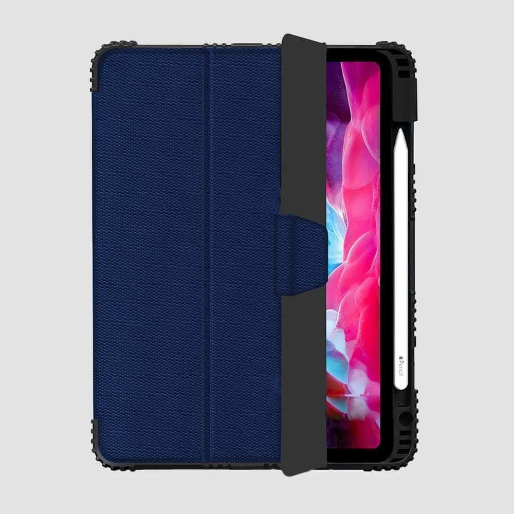 Rugged Case For Apple Ipad 10.9 inches 10th Generation Drop Protection/Anti-Slip/Kids Friendly, Pencil Or Crayon Holder, Clear Transparent Back