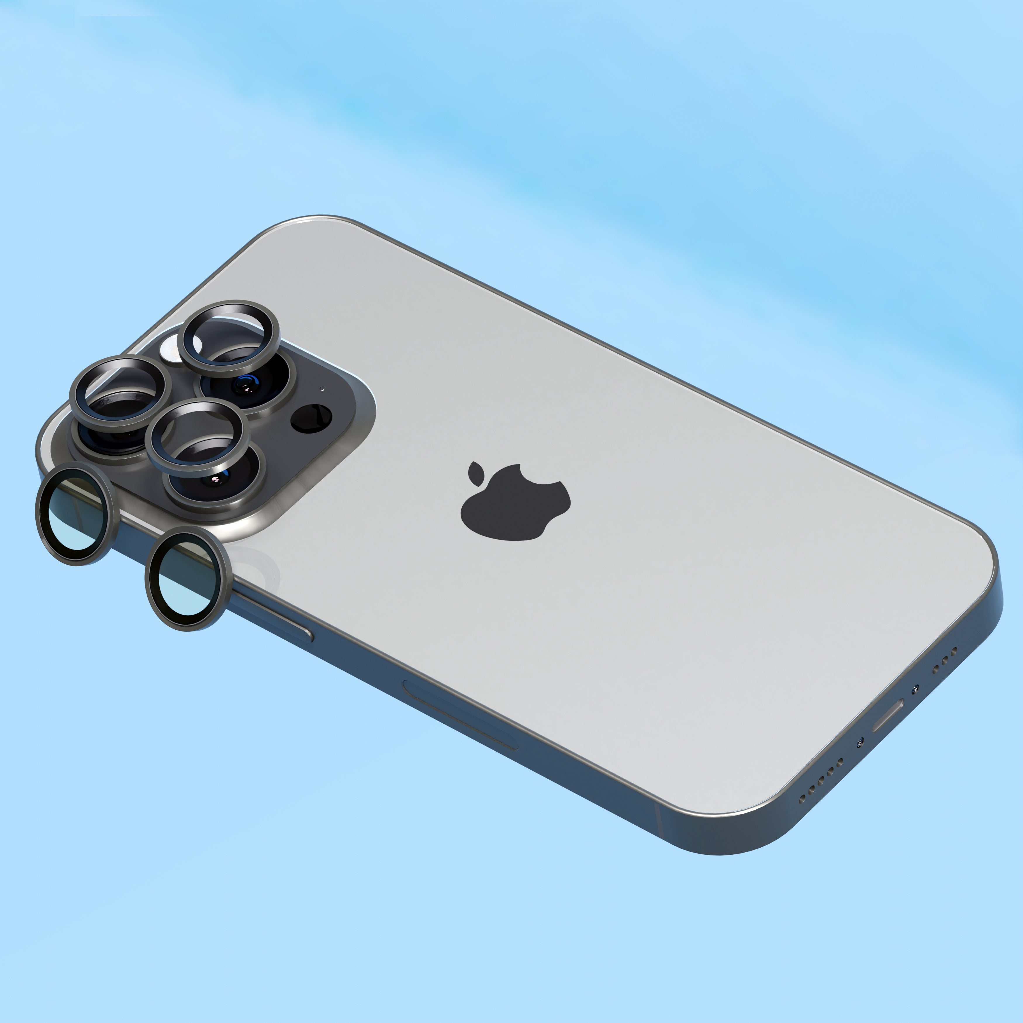 Camera Lens Protectors for iPhone 15 Pro and 15 Pro Max,  Scratch-Resistant, Transparent Camera Glass Grade Protective Cover