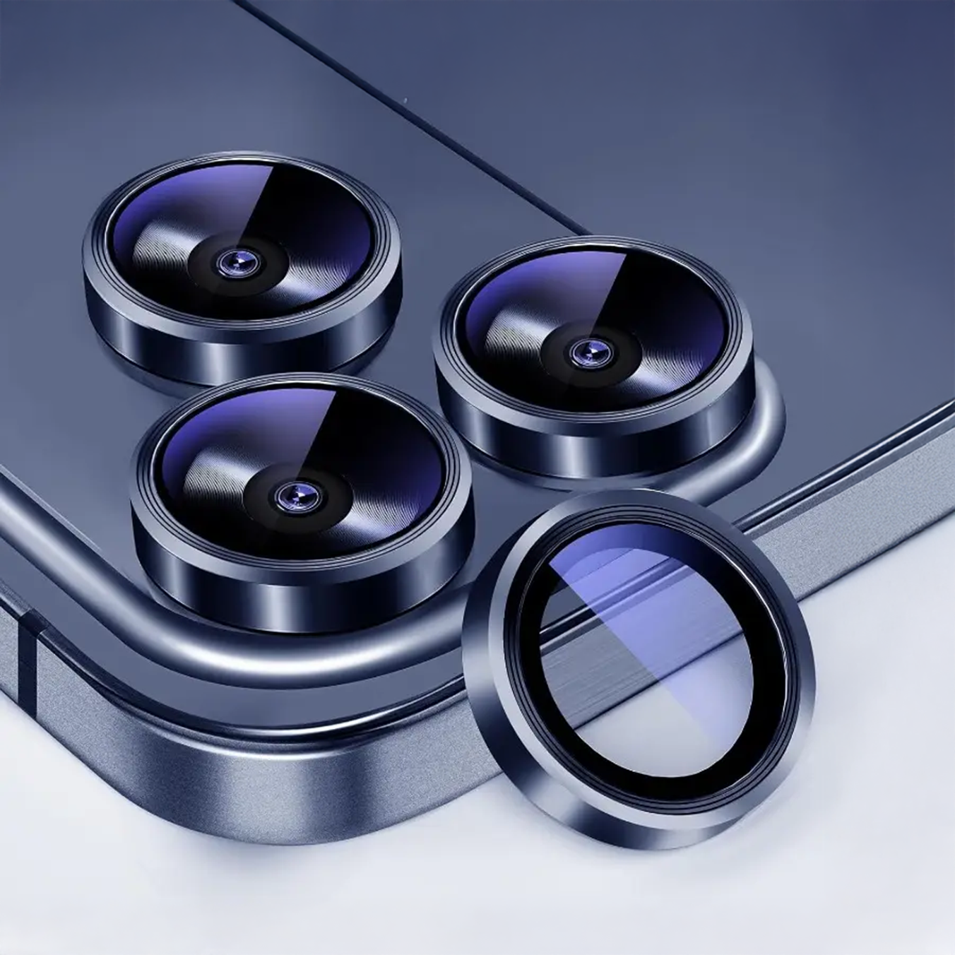 Max & Max iPhone 17 Pro /17 Pro Max Camera lens Protector - Blue