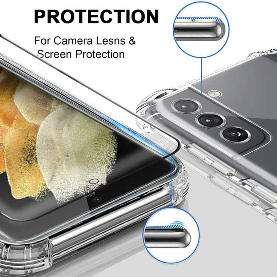 Samsung S23 Plus Clear Case + Tempered Glass (Bundle)