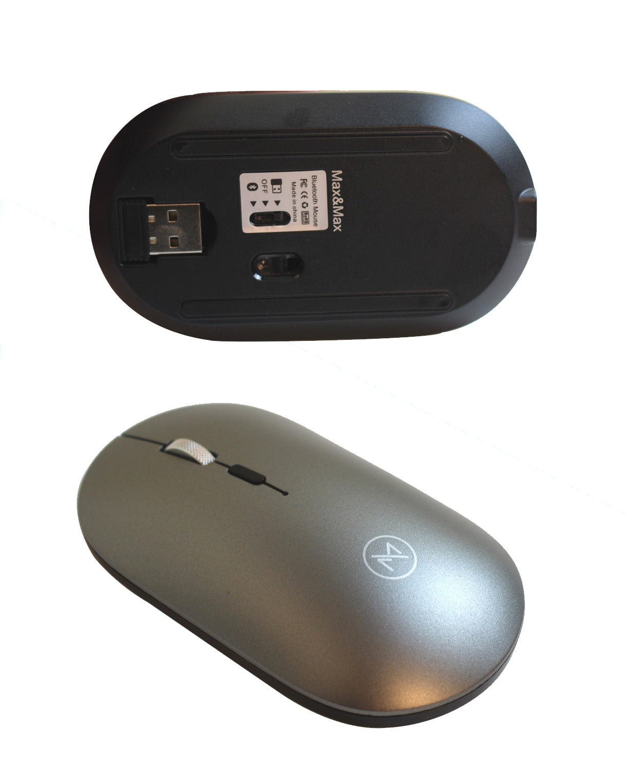 Optical Wireless Gaming Rechargeable Mouse, Adjustable DPI, Triple 2.4G Mode Switching Bluetooth 2, Silent Mouse for PC Laptops Mac iPhone Android