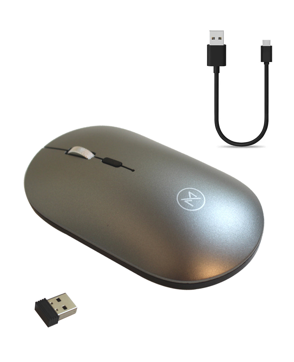 Optical Wireless Gaming Rechargeable Mouse, Adjustable DPI, Triple 2.4G Mode Switching Bluetooth 2, Silent Mouse for PC Laptops Mac iPhone Android
