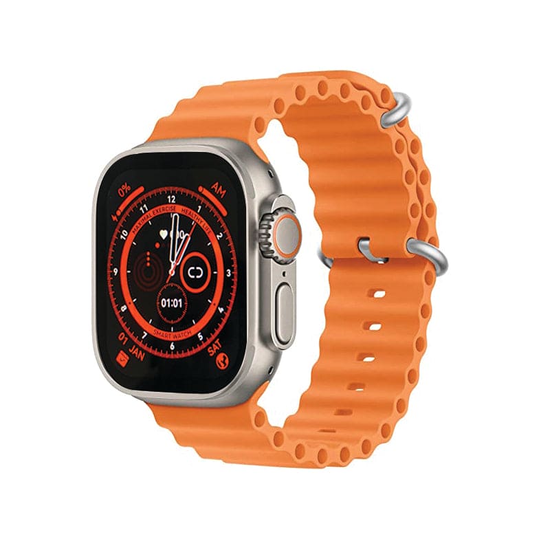 Ultra Smart Watch Wireless Charging 49mm Full HD Screen Water Resistant Sport Mode Heart Rate Sleep Quality Monitor Compatible with Android and Apple Devices