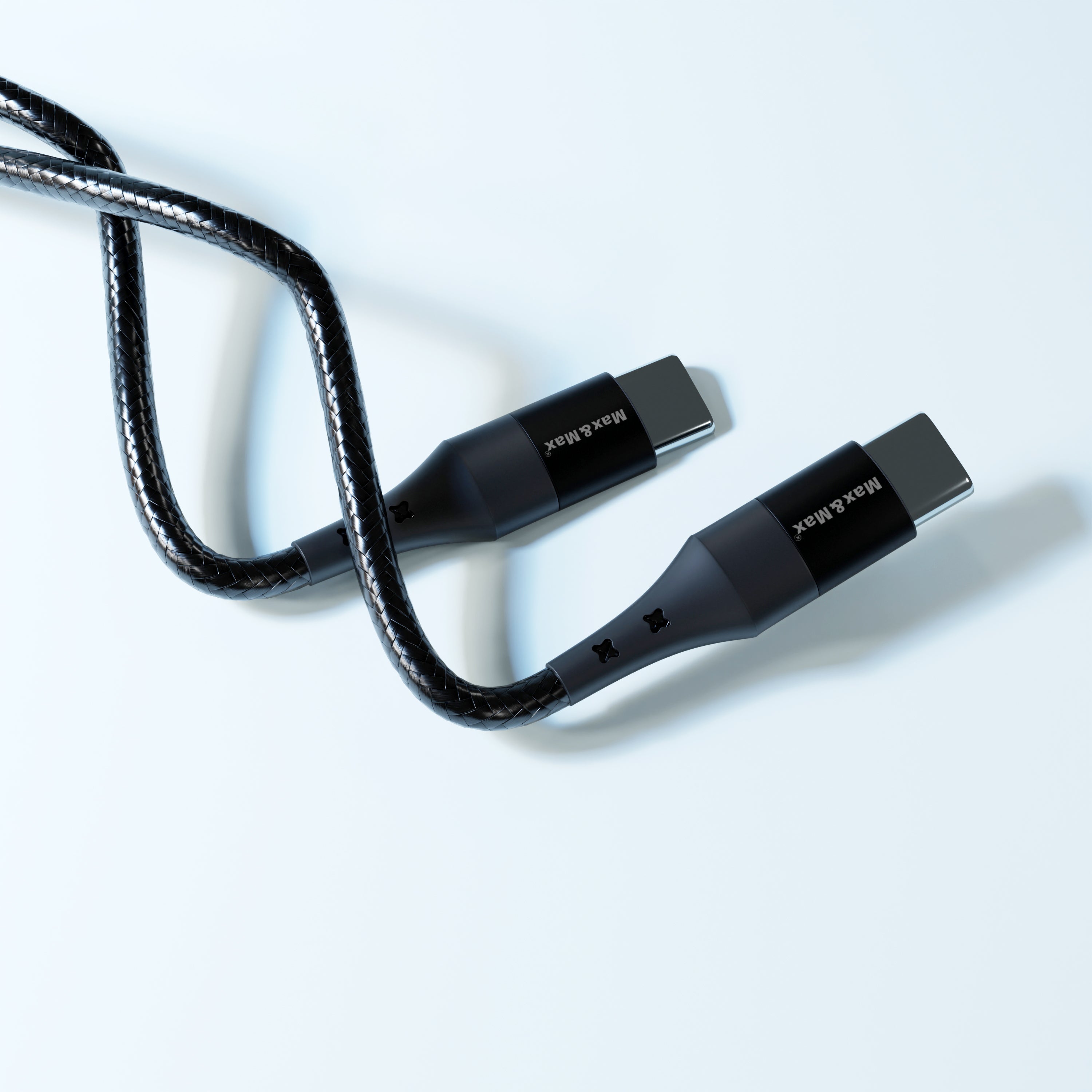Fast Charging Cable Nylon braided, USB Type-C to C for Samsung Huawei lenovo Android -Black