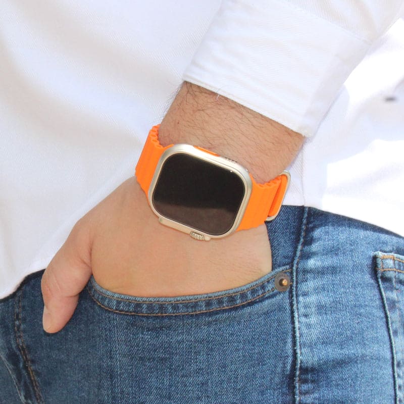 Ultra Smart Watch Wireless Charging 49mm Full HD Screen Water Resistant Sport Mode Heart Rate Sleep Quality Monitor Compatible with Android and Apple Devices