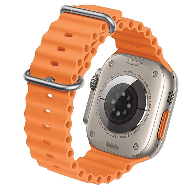 Ultra Smart Watch Wireless Charging 49mm Full HD Screen Water Resistant Sport Mode Heart Rate Sleep Quality Monitor Compatible with Android and Apple Devices