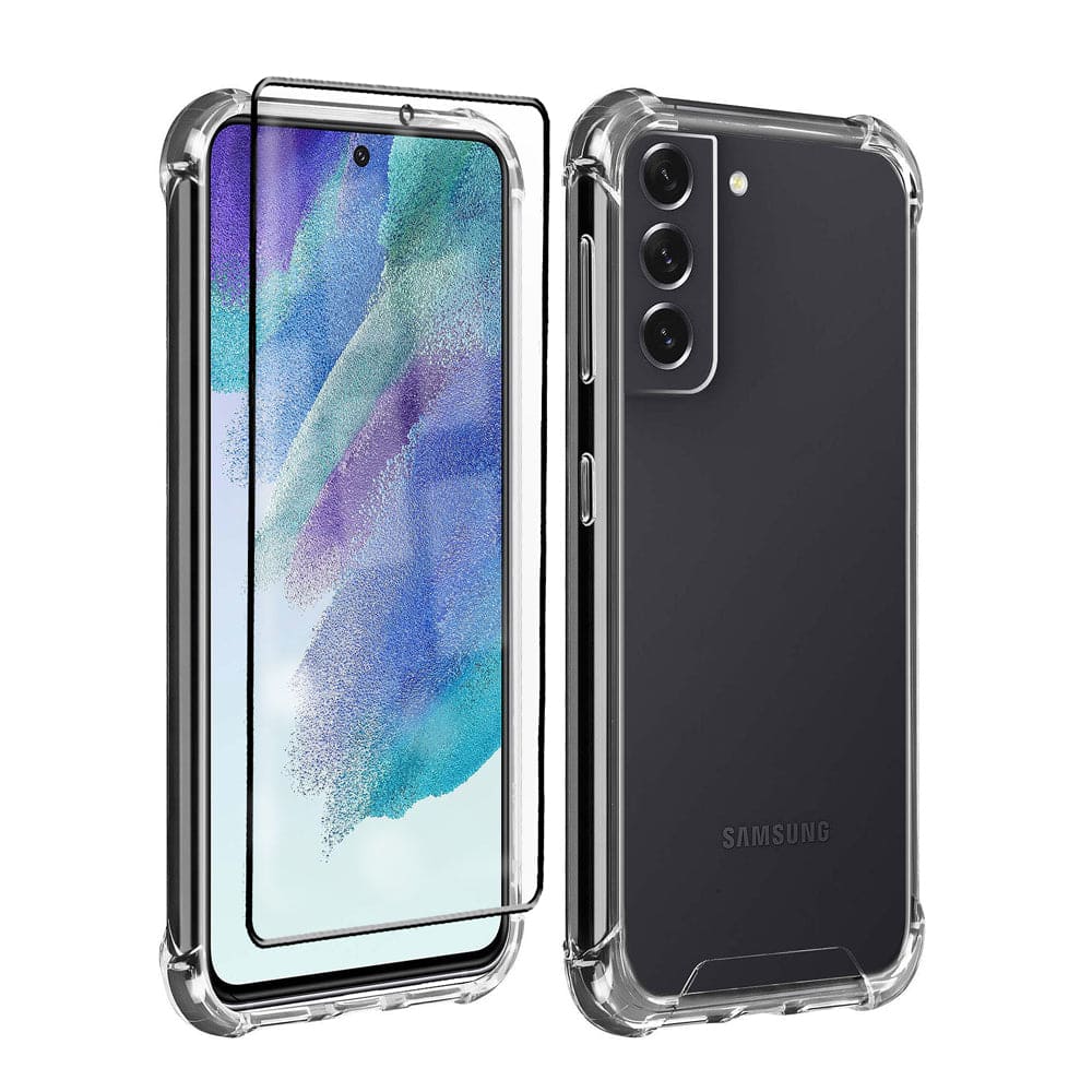 Samsung S23 Clear transparent Case with Tempered Glass screen protector