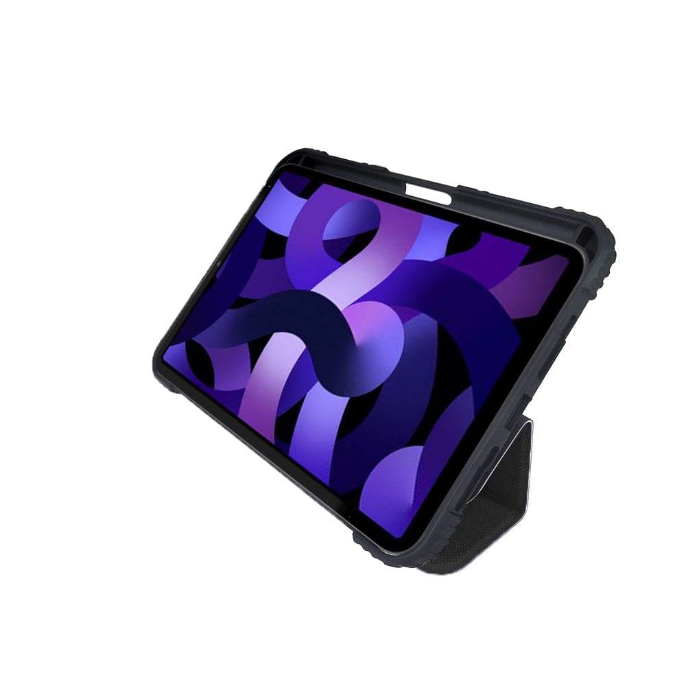 Rugged Case For Apple Ipad 10.9 inches 10th Generation Drop Protection/Anti-Slip/Kids Friendly, Pencil Or Crayon Holder, Clear Transparent Back