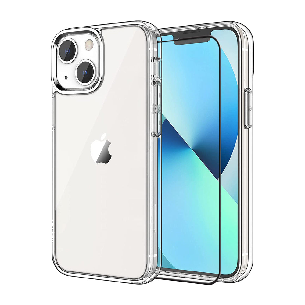 iPhone 14 Tempered Glass + Case Bundle