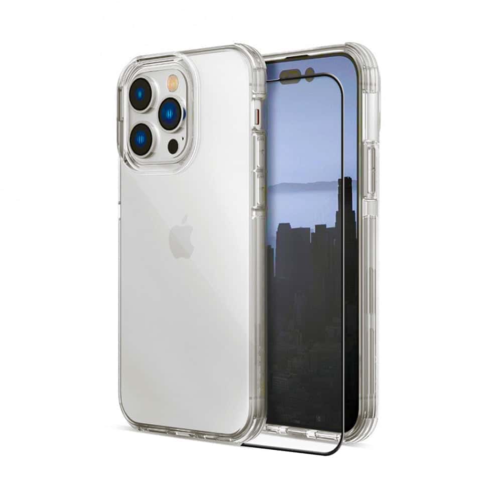 iPhone 14 Pro Max Tempered Glass + Case Bundle