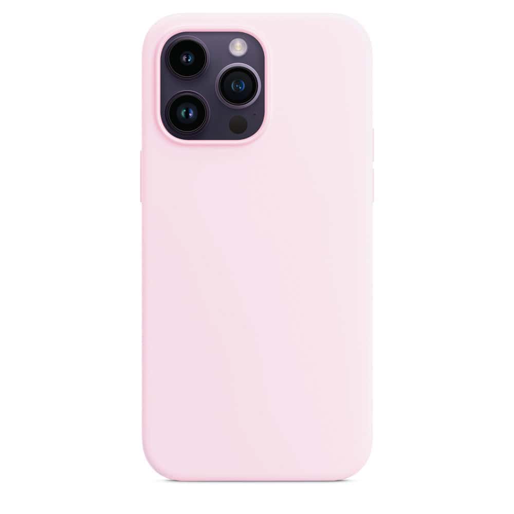 iPhone 14 Ultimate Protection Pink Silicone Case with MagSafe Protect Full Coverage Lens – Pink