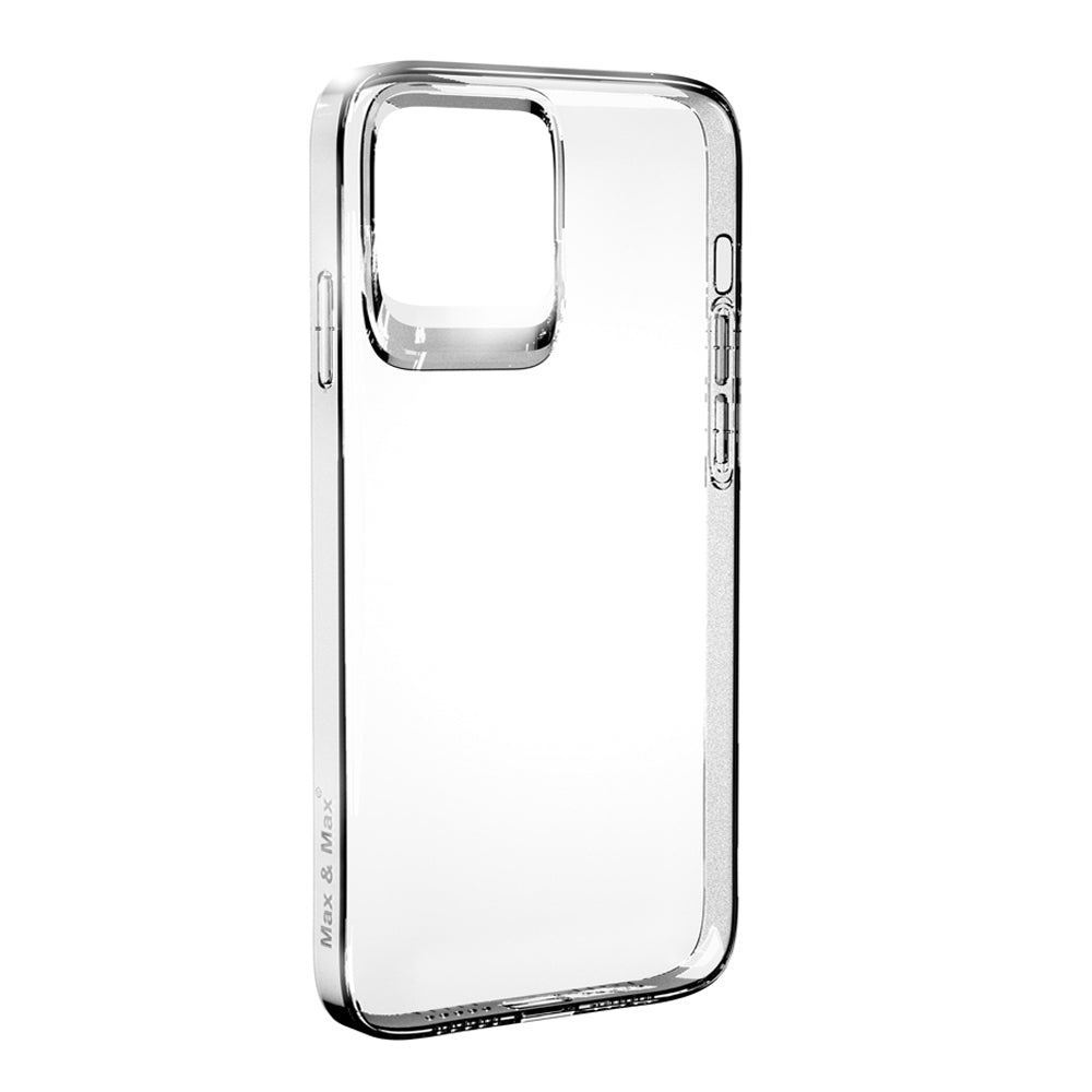 iPhone 14 Pro Clear Silicone Case Anti Shockproof Ultra-Thin Soft TPU Material Anti-Scratch Protective Military Bach Anti-Yellowing Case – Clear